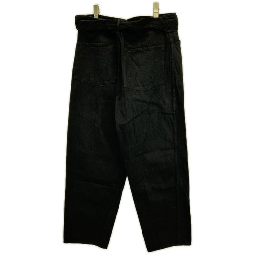 COMOLI コモリ 25SS B01-03001 ブラック デニム ベルテッドパンツ ボトムス