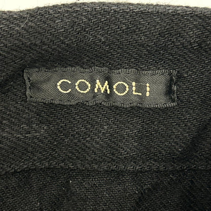 COMOLI コモリ 25SS B01-03001 ブラック デニム ベルテッドパンツ ボトムス