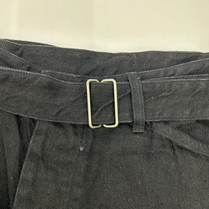 COMOLI コモリ 25SS B01-03001 ブラック デニム ベルテッドパンツ ボトムス