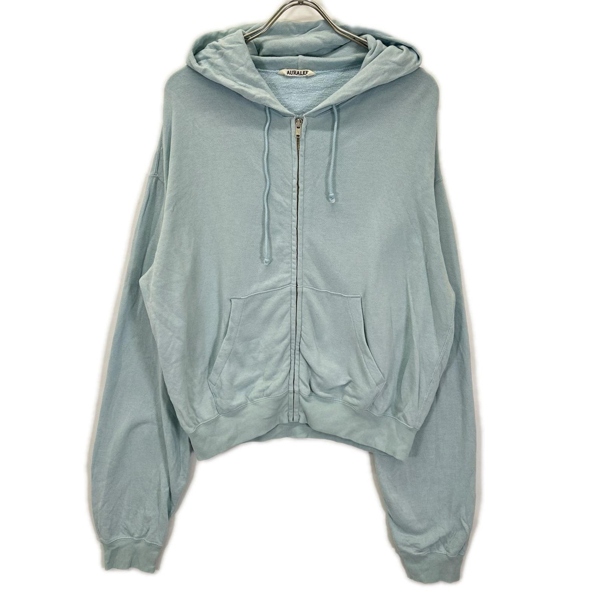 AURALEE オーラリー 26SS A26SP01MU パールブルー HIGH TWIST LIGHT SWEAT ZIP PARKA トップス