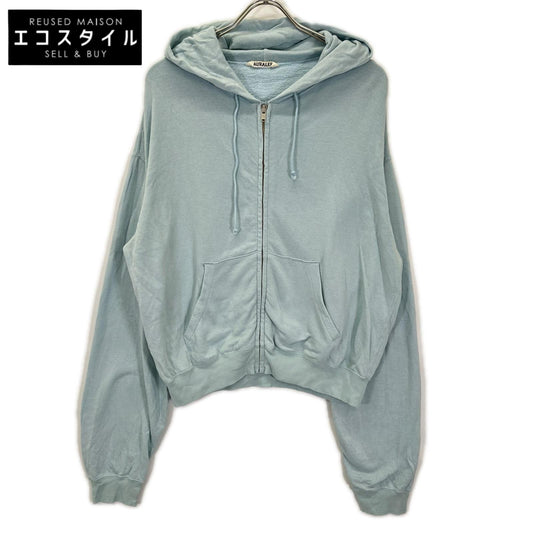 AURALEE オーラリー 26SS A26SP01MU パールブルー HIGH TWIST LIGHT SWEAT ZIP PARKA トップス