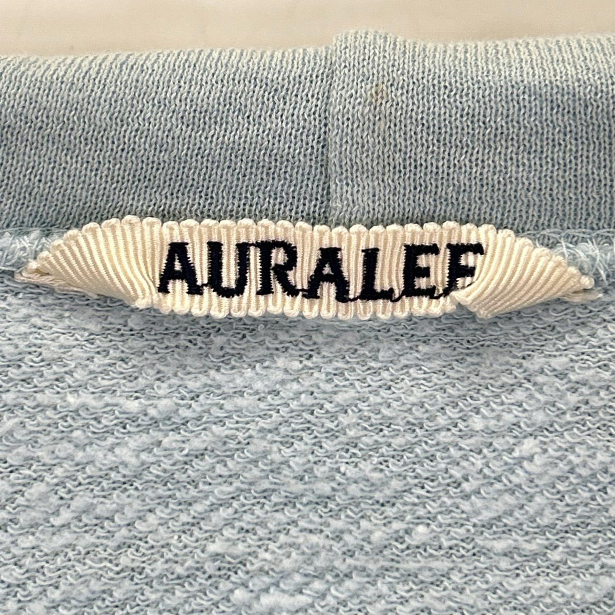 AURALEE オーラリー 26SS A26SP01MU パールブルー HIGH TWIST LIGHT SWEAT ZIP PARKA トップス