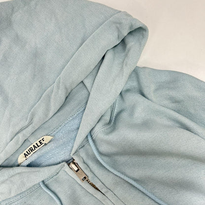 AURALEE オーラリー 26SS A26SP01MU パールブルー HIGH TWIST LIGHT SWEAT ZIP PARKA トップス