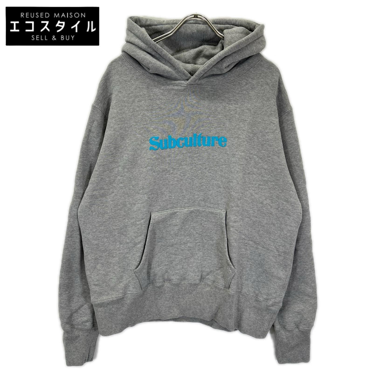 SC Subculture エスシー サブカルチャー 23AW SCHP-LTD03 グレー EAGLE SKULL HOODIE フロントロゴプリントプルオーバーパーカー トップス
