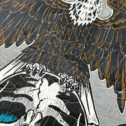 SC Subculture エスシー サブカルチャー 23AW SCHP-LTD03 グレー EAGLE SKULL HOODIE フロントロゴプリントプルオーバーパーカー トップス