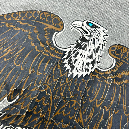 SC Subculture エスシー サブカルチャー 23AW SCHP-LTD03 グレー EAGLE SKULL HOODIE フロントロゴプリントプルオーバーパーカー トップス