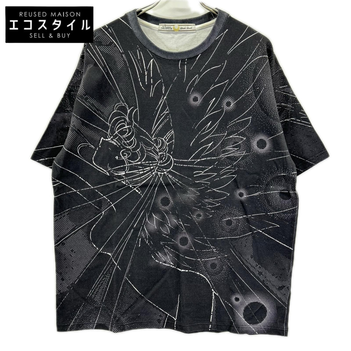 tanakadaisuke タナカダイスケ 【×セーラームーン】TD-26SS-PO33 ブラック Eternal Sailor Moon T-shirt トップス