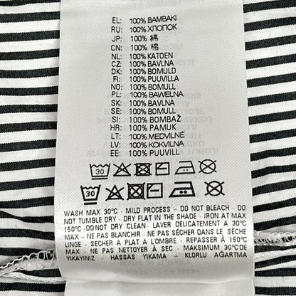 DIESEL ディーゼル ホワイト×ブラック ストライプ S-DOUBER ロングスリーブ ボタンシャツ トップス