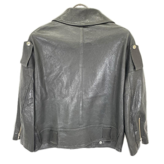 Lisiere リジェール 20AW ブラック ラムレザー Leather Rider's JK ダブルライダースジャケット ジャケット