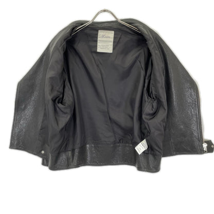 Lisiere リジェール 20AW ブラック ラムレザー Leather Rider's JK ダブルライダースジャケット ジャケット