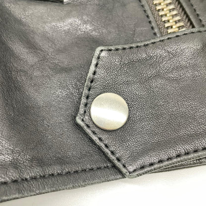 Lisiere リジェール 20AW ブラック ラムレザー Leather Rider's JK ダブルライダースジャケット ジャケット