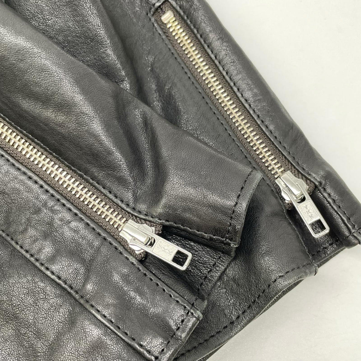 Lisiere リジェール 20AW ブラック ラムレザー Leather Rider's JK ダブルライダースジャケット ジャケット