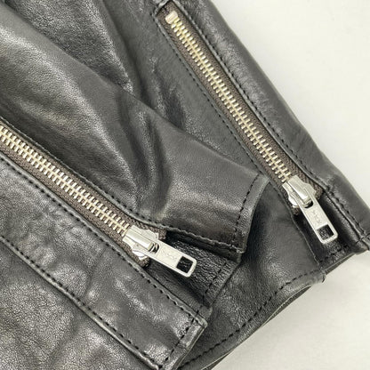 Lisiere リジェール 20AW ブラック ラムレザー Leather Rider's JK ダブルライダースジャケット ジャケット