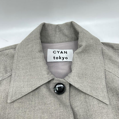 CYAN TOKYO シアントーキョー 504382 25AW グレー エアリーバックウーリーコート コート
