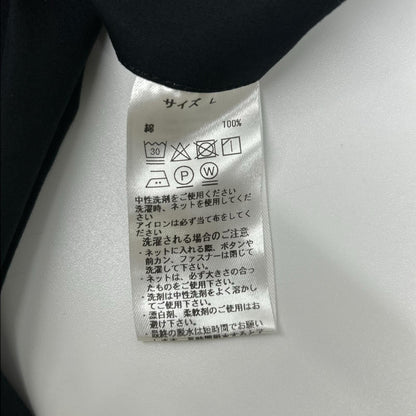 BRITISH MADE ブリティッシュメイド ブラック コットン100 2タック センタープレス オフィサーパンツ ボトムス