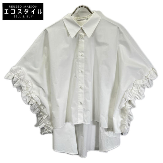 ADORE アドーア 531-6210817 26AW ホワイト クリアコンパクトブラウス トップス