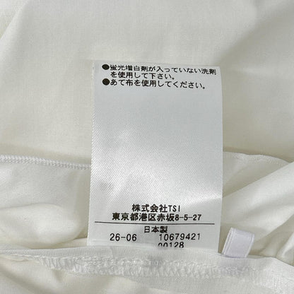 ADORE アドーア 531-6210817 26AW ホワイト クリアコンパクトブラウス トップス