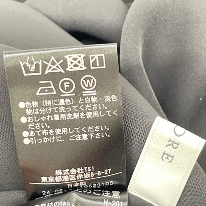 ADORE アドーア 531-4240803 24AW ブラック Wサテンストレッチワンピース ワンピース