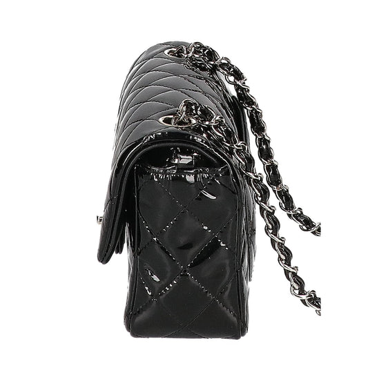 CHANEL シャネル 18番台 A69900 パテントレザー ミニマトラッセ20 シングルフラップ チェーン ショルダーバッグ