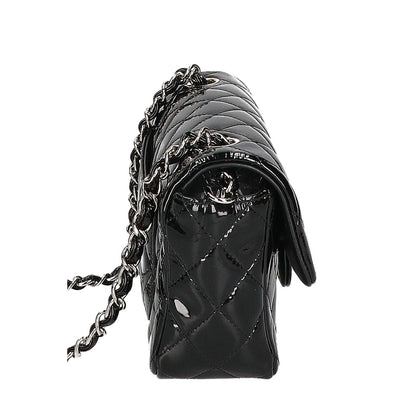 CHANEL シャネル 18番台 A69900 パテントレザー ミニマトラッセ20 シングルフラップ チェーン ショルダーバッグ