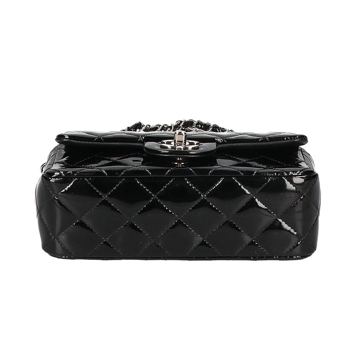 CHANEL シャネル 18番台 A69900 パテントレザー ミニマトラッセ20 シングルフラップ チェーン ショルダーバッグ