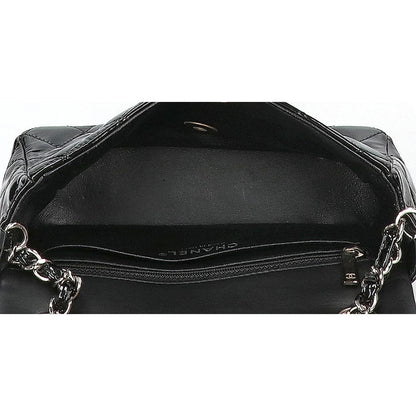 CHANEL シャネル 18番台 A69900 パテントレザー ミニマトラッセ20 シングルフラップ チェーン ショルダーバッグ