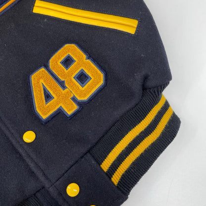 VAN JACKET ヴァンジャケット JW-15508 イエロー×ブラック 1948 EVOLVING EVERYDAY 袖レザー スタジャン ジャケット