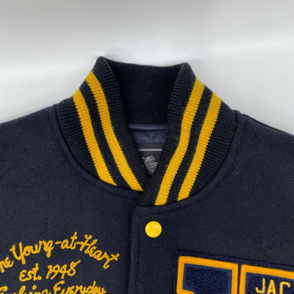 VAN JACKET ヴァンジャケット JW-15508 イエロー×ブラック 1948 EVOLVING EVERYDAY 袖レザー スタジャン ジャケット
