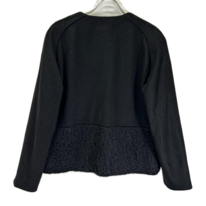 Max Mara マックスマーラ 108602730 ブラック ノーカラー 切り替え ジャケット ジャケット