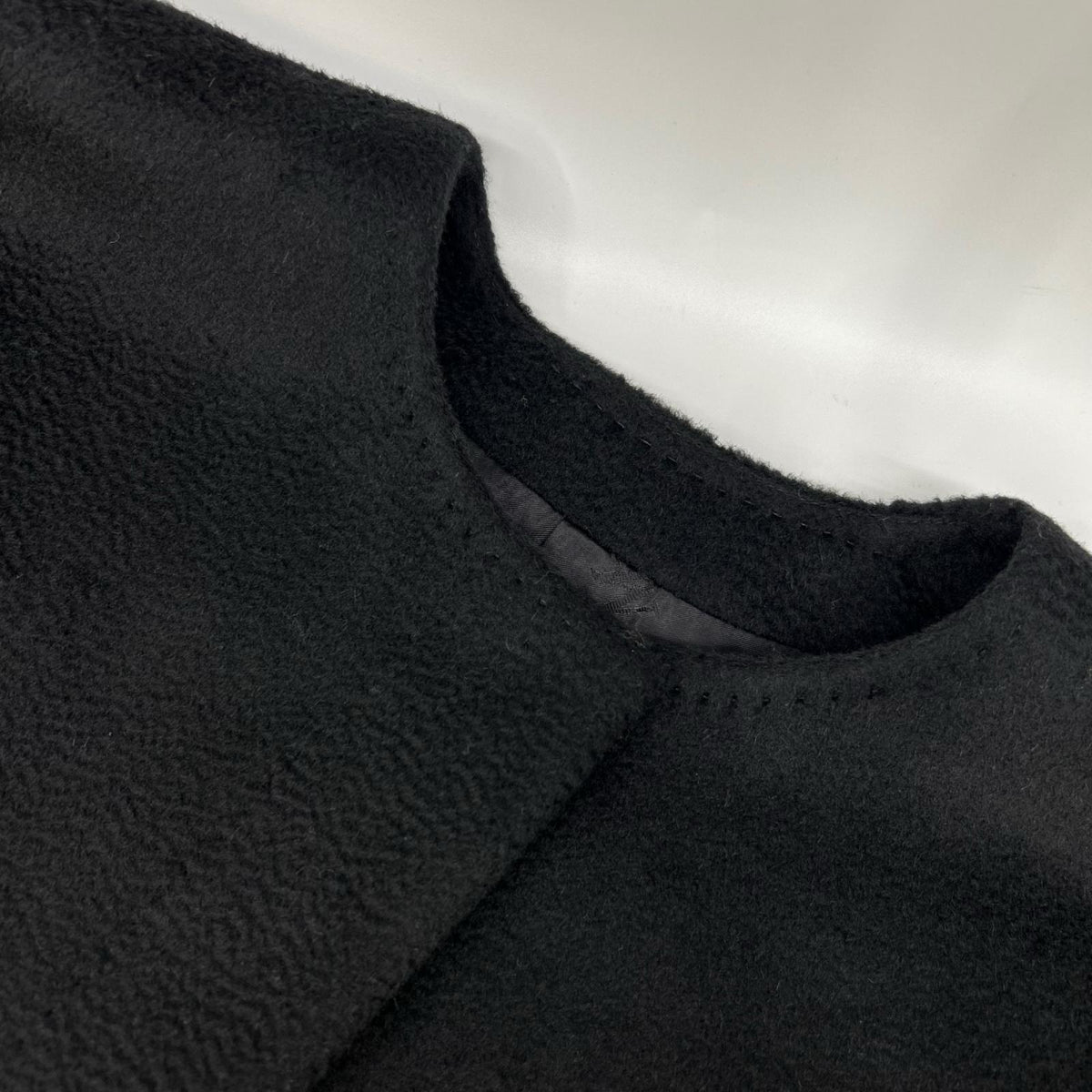 Max Mara マックスマーラ 108602730 ブラック ノーカラー 切り替え ジャケット ジャケット