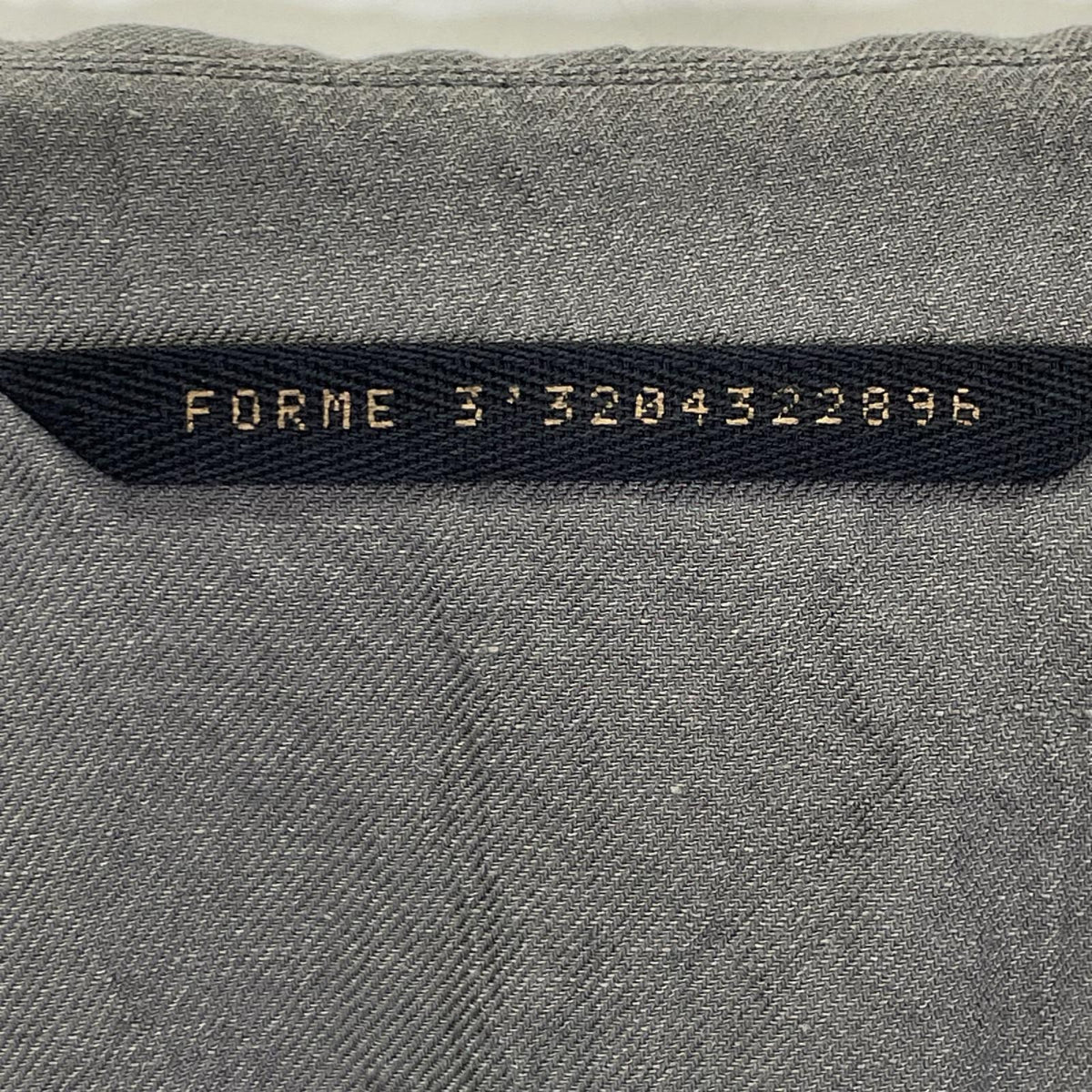 FORME d'expression フォルム デ エクスプレッション 22SS グレー コットンリネンツイル シワ加工 THE WORK JACKET ジャケット