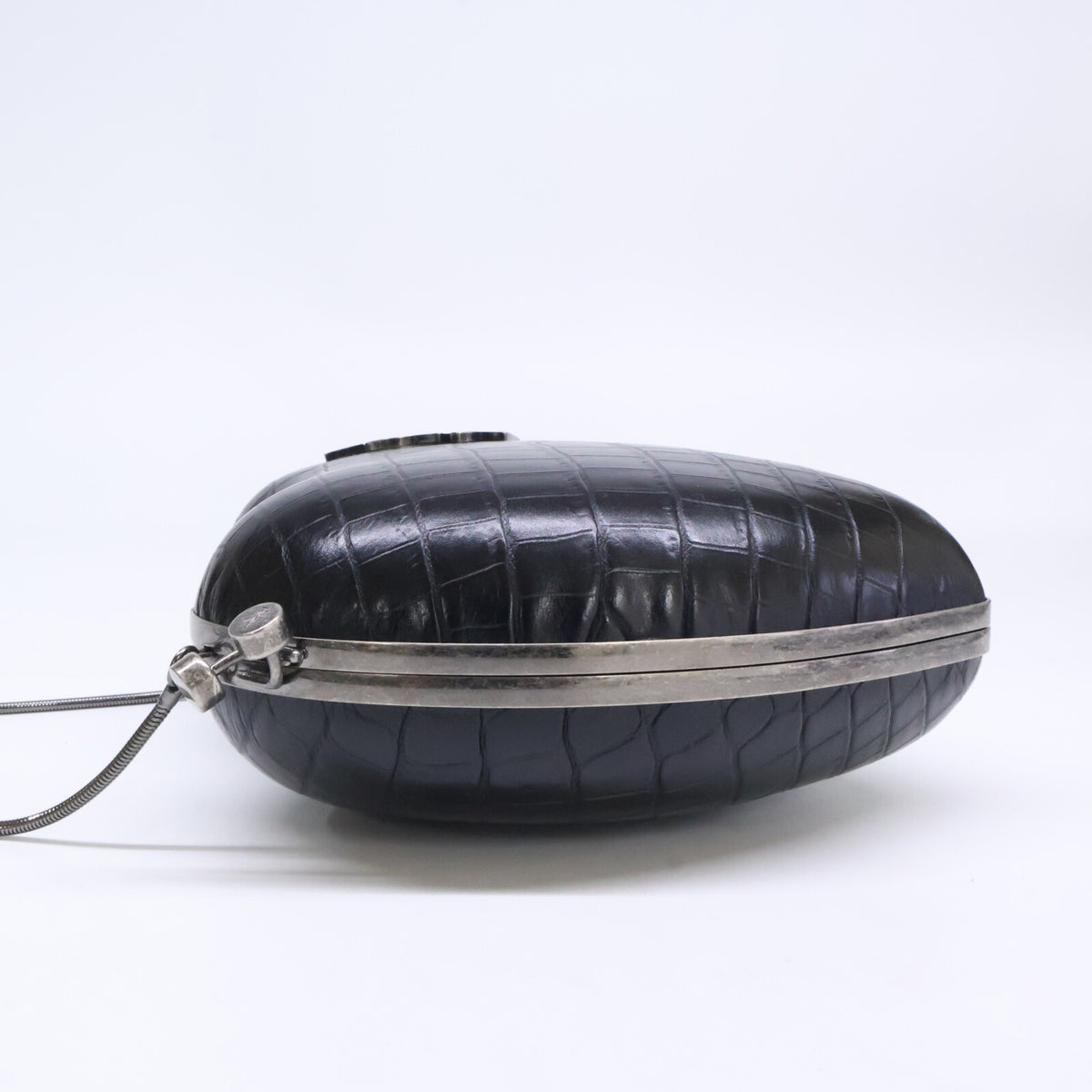 SAINT LAURENT PARIS サンローランパリ 美品 466212 型押しカーフ LOVEボックス チェーン ショルダーバッグ