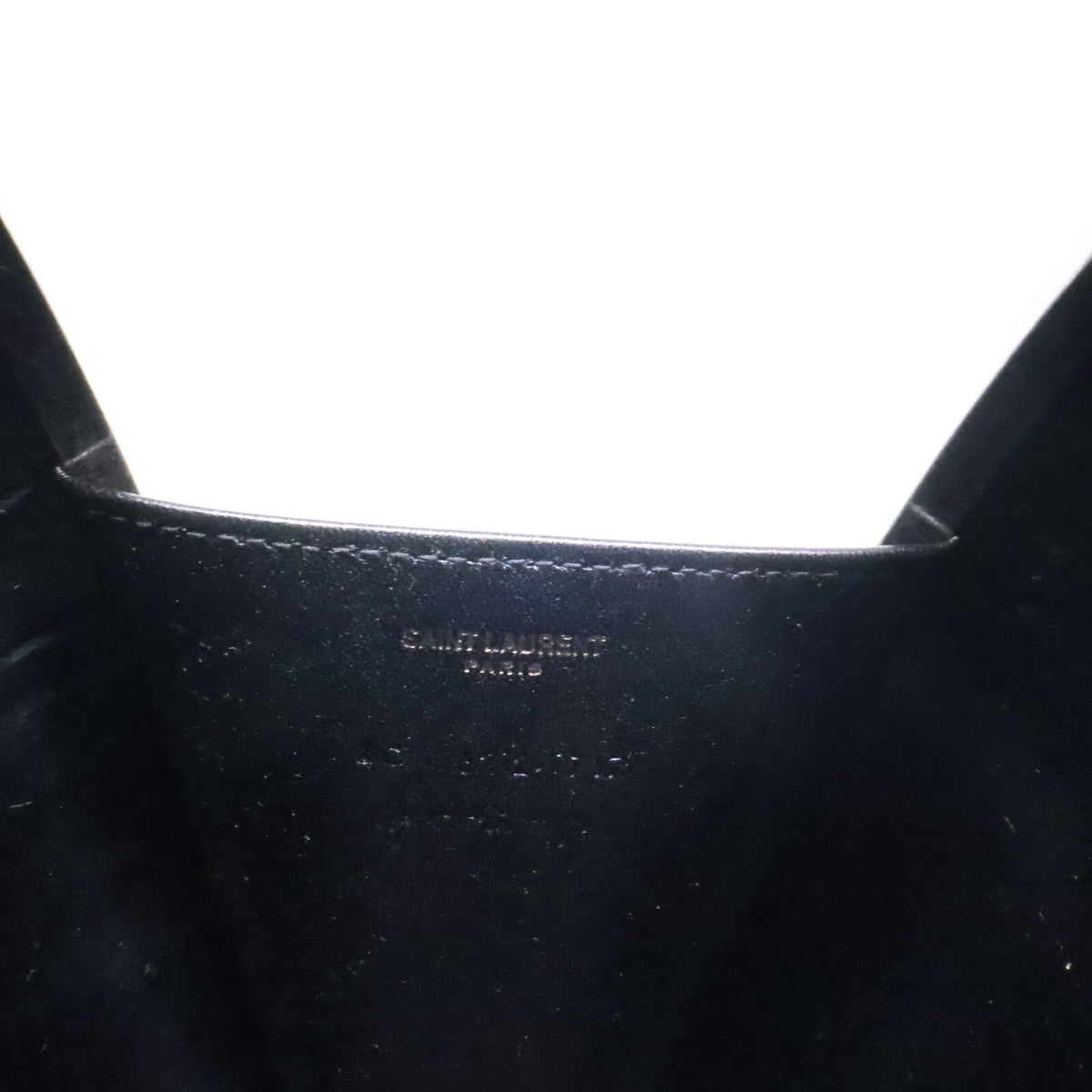 SAINT LAURENT PARIS サンローランパリ 美品 466212 型押しカーフ LOVEボックス チェーン ショルダーバッグ