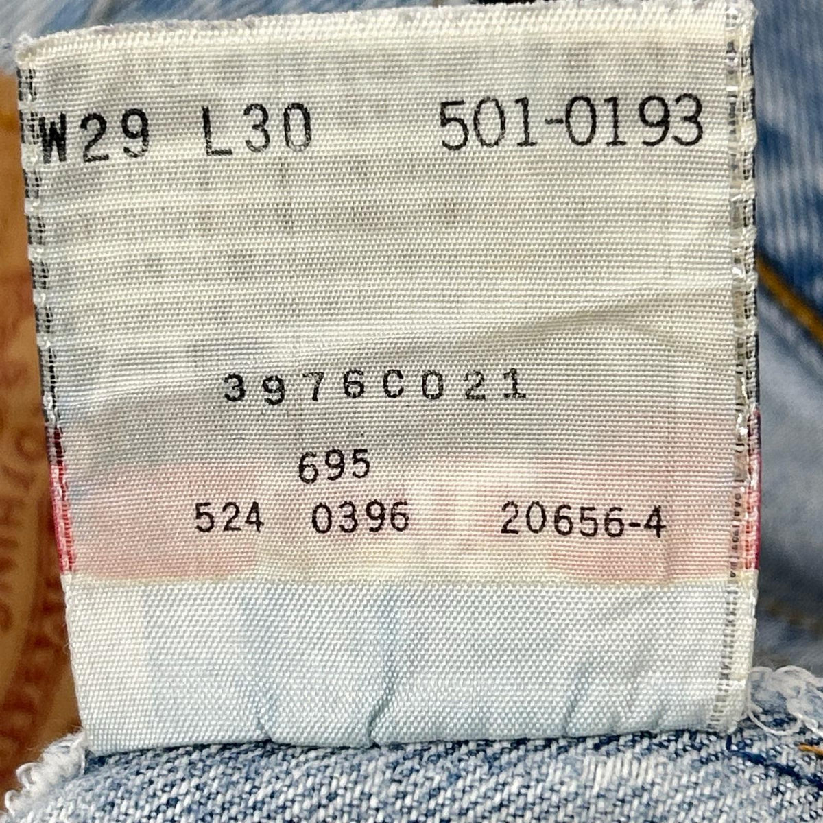LEVI'S リーバイス 90's 501ー0193 ライトブルー ボタンフライ ストレート デニムパンツ ボトムス