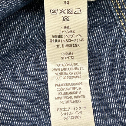 Patagonia パタゴニア 25SS 21752 インディゴ オーガニックコットン×ヘンプ ワーク・デニム・ファイブポケット・パンツ ボトムス