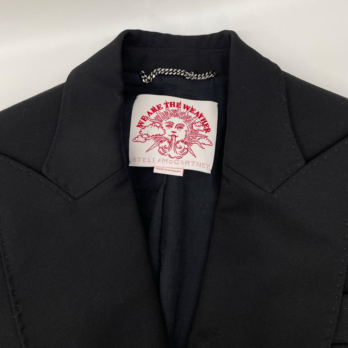 STELLA McCARTNEY ステラマッカートニー 600174 SFB18 ブラック ピークドラペル We Are the Weather テーラードジャケット ジャケット