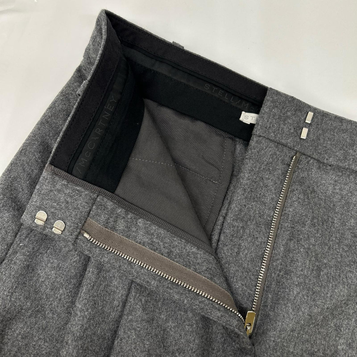 STELLA McCARTNEY ステラマッカートニー 591964 SNB53 グレー ツータック スラックスパンツ ボトムス