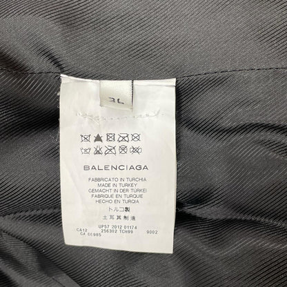 BALENCIAGA バレンシアガ 12年製 256302 TCH99 ホワイト レザー ダブルライダースジャケット ジャケット