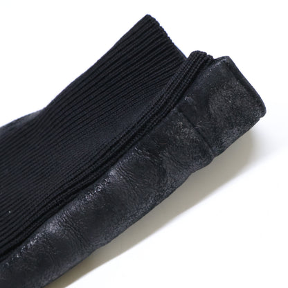 Rick Owens リックオウエンス 【国内正規】PP13F07058 シアリングラム ニット切替 ハイネック ライダースジャケット ジャケット
