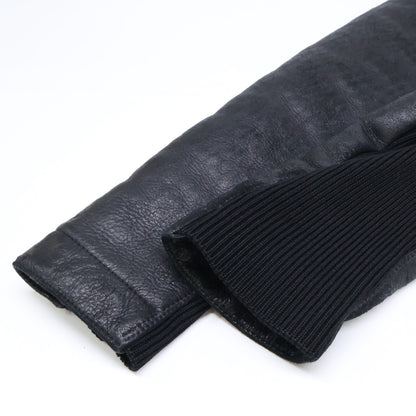 Rick Owens リックオウエンス 【国内正規】PP13F07058 シアリングラム ニット切替 ハイネック ライダースジャケット ジャケット