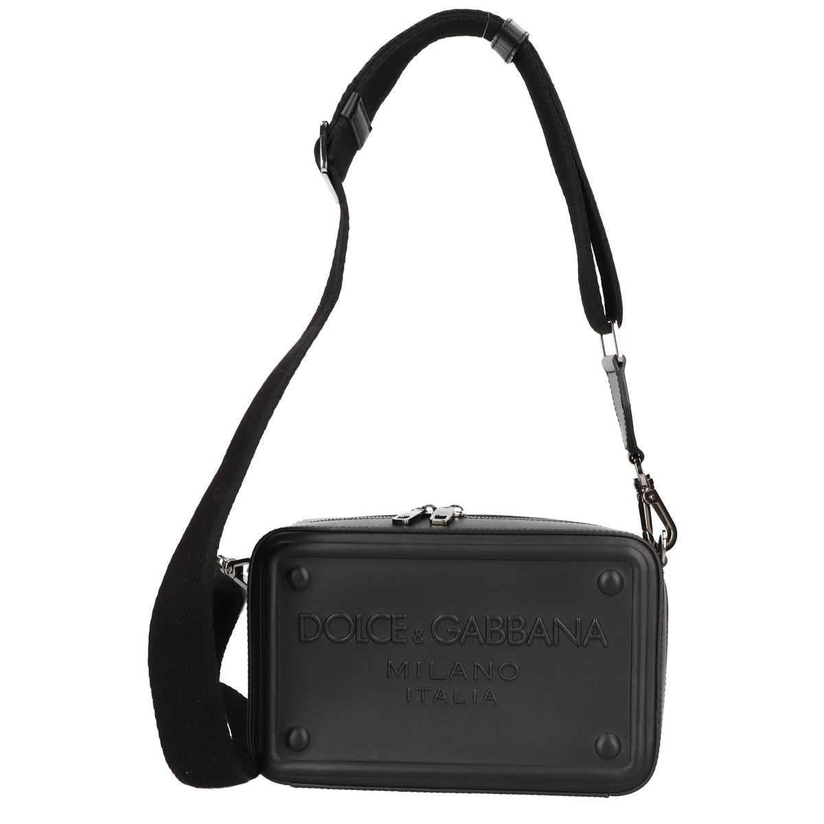 DOLCE&GABBANA ドルチェアンドガッバーナ エンボスロゴ スクエア クロスボディバッグ ショルダーバッグ