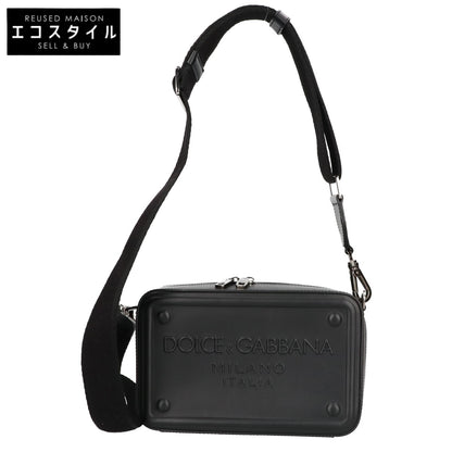DOLCE&GABBANA ドルチェアンドガッバーナ エンボスロゴ スクエア クロスボディバッグ ショルダーバッグ