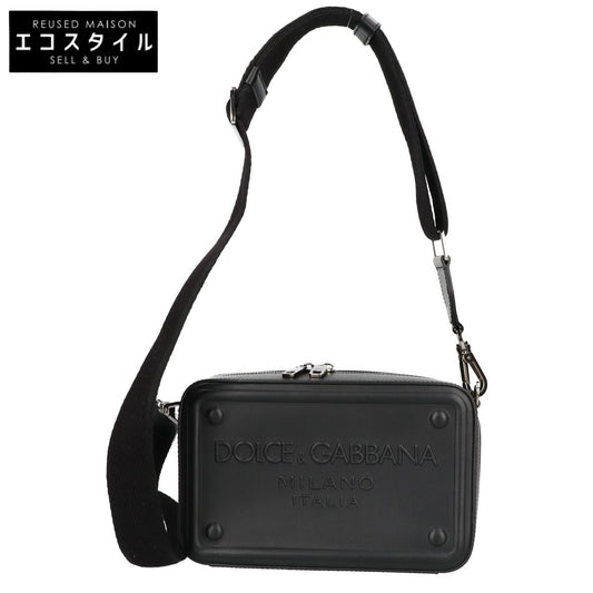 DOLCE&GABBANA ドルチェアンドガッバーナ エンボスロゴ スクエア クロスボディバッグ ショルダーバッグ