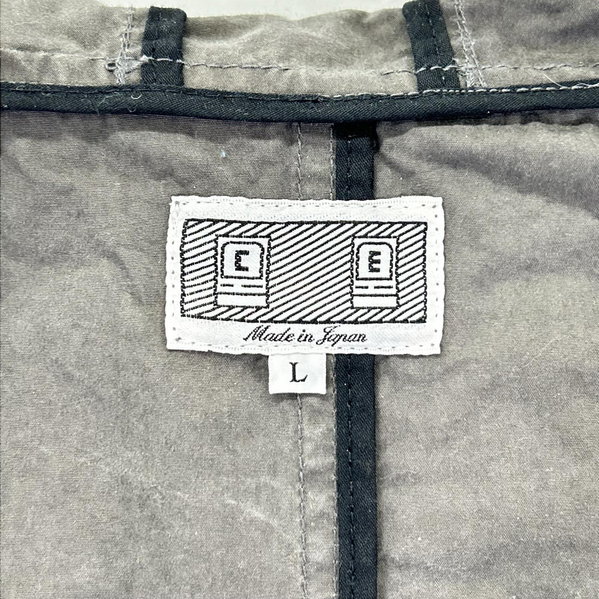 C.E. シーイー CES29JK08 チャコール コットン シリコンパッチ バイオウォッシュ加工 COTTON HOOD JACKET ジャケット