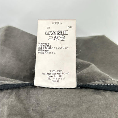 C.E. シーイー CES29JK08 チャコール コットン シリコンパッチ バイオウォッシュ加工 COTTON HOOD JACKET ジャケット