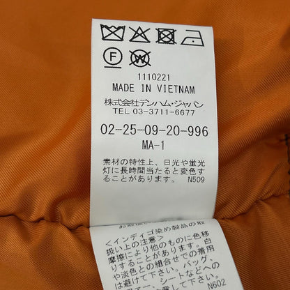 DENHAM デンハム 02250920996 ネイビー ナイロン インディゴ染め デニムドッキング MA-1 フライトジャケット ジャケット
