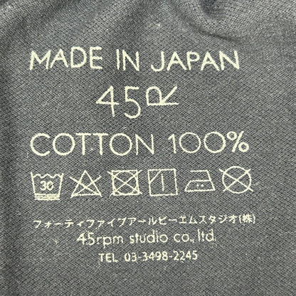 45R フォーティファイブ アール 5067197 ネイビー ショートスリーブボートネックポロシャツ トップス