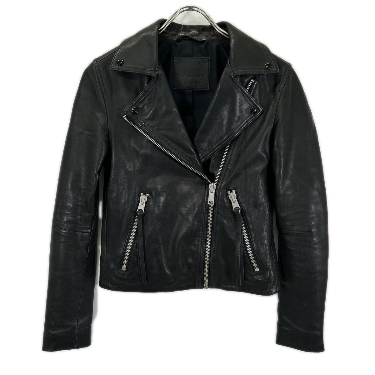 All Saints オールセインツ ブラック シープスキン ダブルライダースジャケット ジャケット