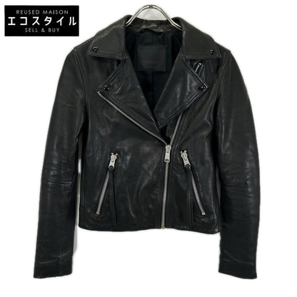All Saints オールセインツ ブラック シープスキン ダブルライダースジャケット ジャケット