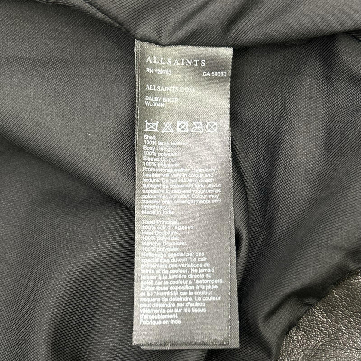 All Saints オールセインツ ブラック シープスキン ダブルライダースジャケット ジャケット